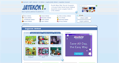 Desktop Screenshot of jatekok1.hu